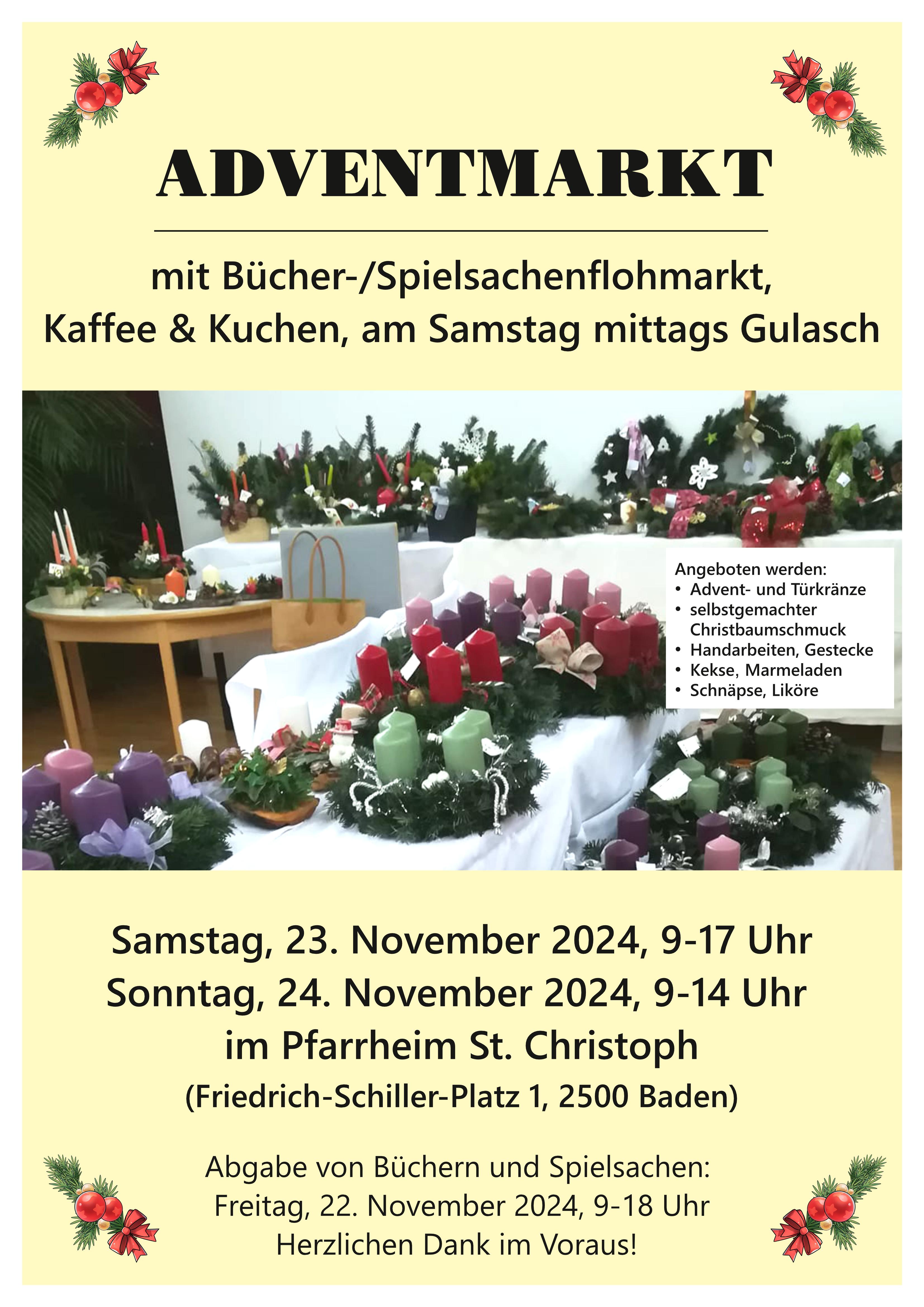 Plakat Adventmarkt