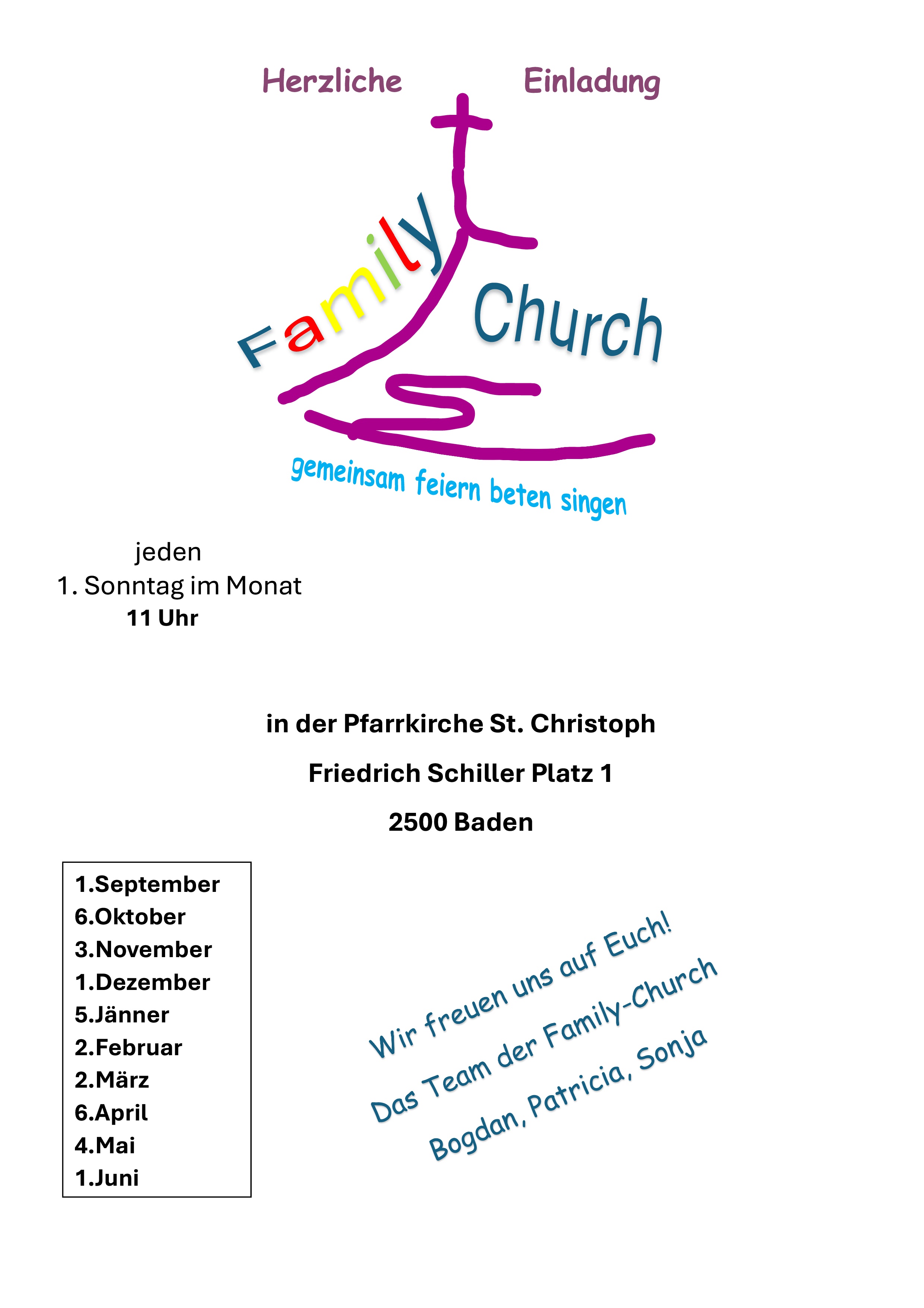 Plakat Family Church